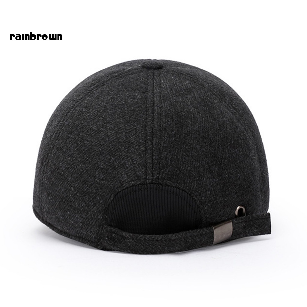 / Rb / Mũ Lưỡi Trai Có Vành Che Tai Gấp Gọn Thời Trang Mùa Đông Cho Nam