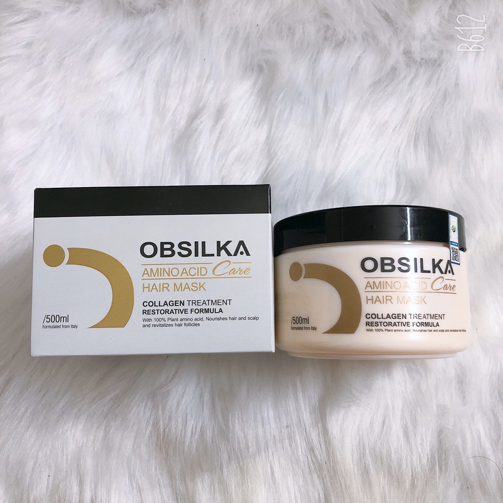 Kem Hấp Ủ Phục Hồi Collagen Siêu Dưỡng Chất Obsilka 500ml (Chính Hãng)