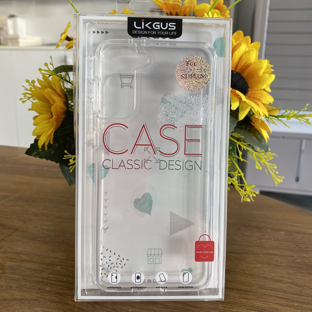 Ốp lưng Galaxy S21, S21 Plus, S21 Ultra, chống sốc trong suốt Likgus