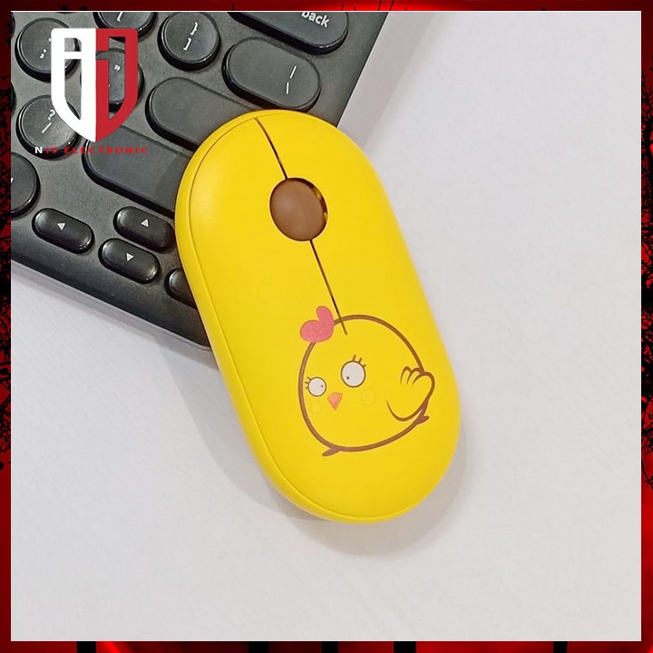 Chuột máy tính không dây ROBOT M230 gaming chính hãng chuột laptop pc Silent họa tiết dễ thương