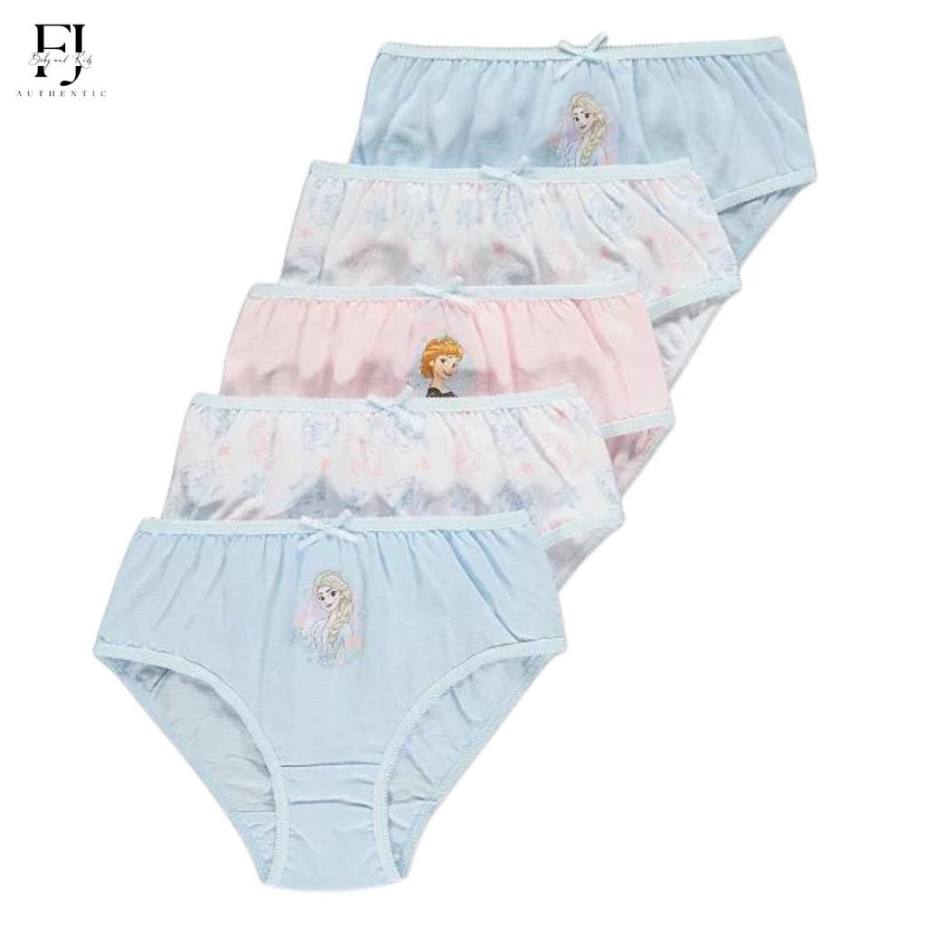 Quần chíp bé gái chính hãng HM, quần chíp họa tiết elsa cho bé 2 tuổi đến 8 tuổi Auth