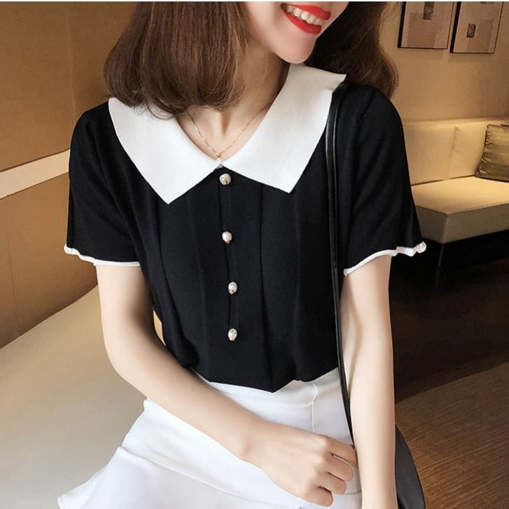 Áo thun mỏng tay ngắn cổ tròn thời trang cho nữ TS021 | BigBuy360 - bigbuy360.vn