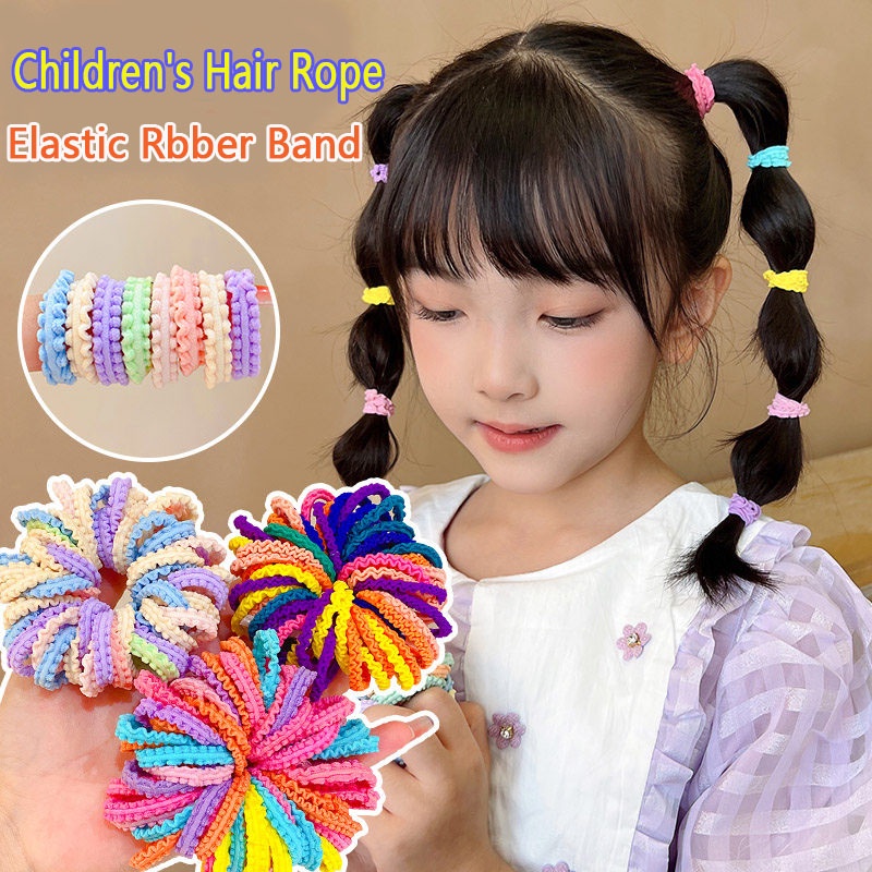 Set 50 Dây Buộc Tóc Co Giãn Cho Bé Gái