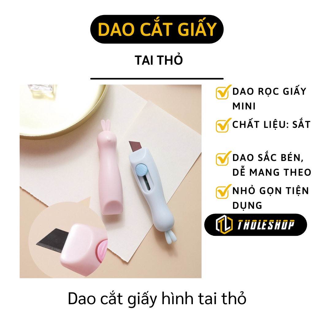 Dao Cắt Giấy - Dao Rọc Giấy, Gọt Bút Chì, Rọc Vải Mini Hình Tai Thỏ 9449