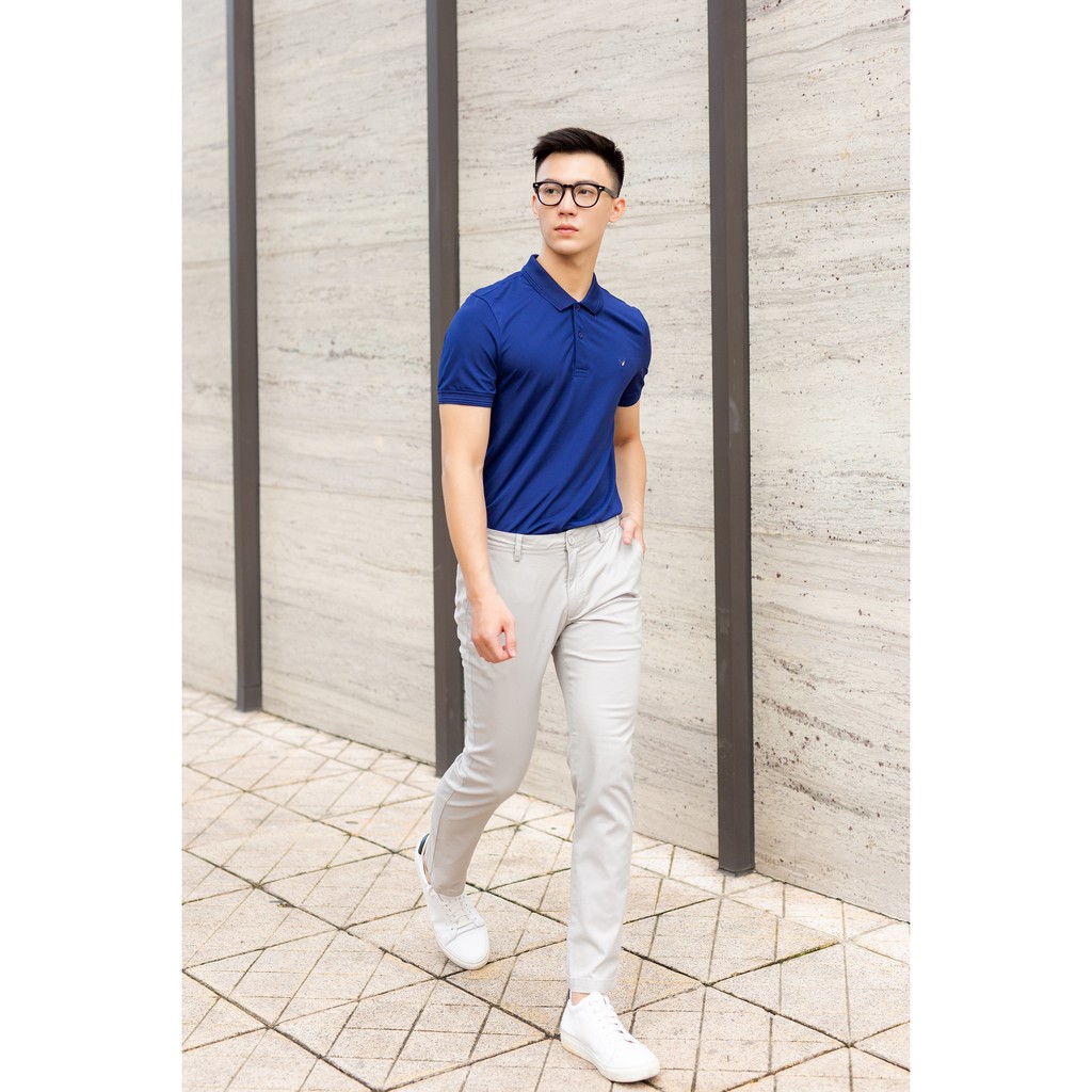 Áo polo nam TORANO áo thun polo nam có cổ màu xanh đá3 TP301 | BigBuy360 - bigbuy360.vn