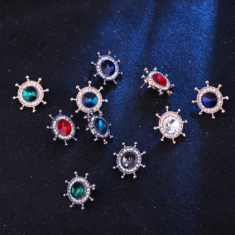 EFAN Ghim Cài Áo Hình Bánh Lái Thuyền Anh Quốc Cho Nam