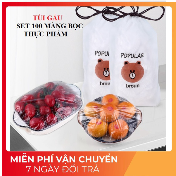 100 BỌC GẤU BỌC THỰC PHẨM