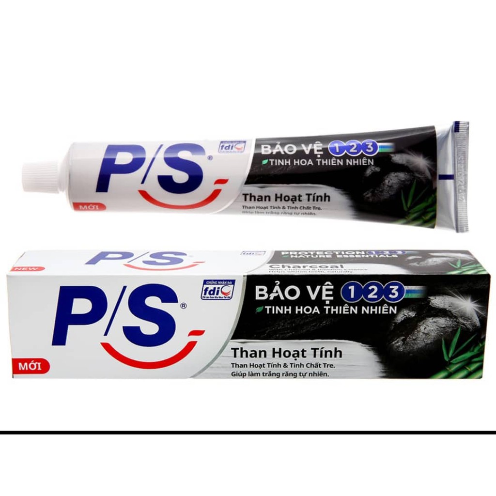 Set 2 kem đánh răng ps than hoạt tính 180gr