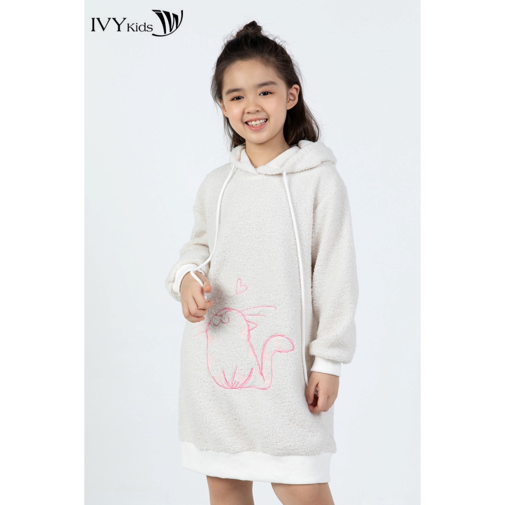 Đầm lông bé mèo cho bé gái IVY moda MS 42G1202