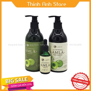Bộ Dầu gội – Dầu xả – Serum Amla Laco Chống Rụng Hỗ Trợ Mọc Tóc