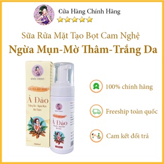 Sữa rửa mặt tạo bọt nghệ ả đào sáng da dưỡng ẩm mộc nhan natural 150ml