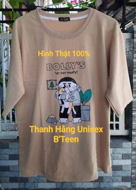 Áo thun [ Kèm Hình Thật 100% ] tay lỡ Unisex BOLLY'S