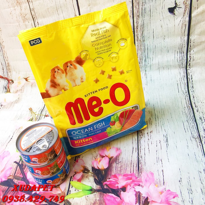 Combo Thức Ăn Cho Mèo Con MEO 1.1kg Và 3 Hộp Pate Nhật Bản Cho Mèo Nhiều Vị thành phần dinh dưỡng -Xudapet - SP005170