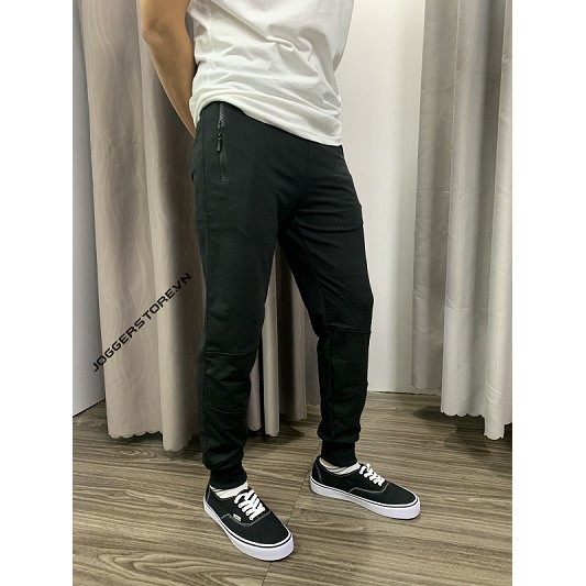 QUẦN JOGGER THUN TRƠN 2 DÂY KÉO