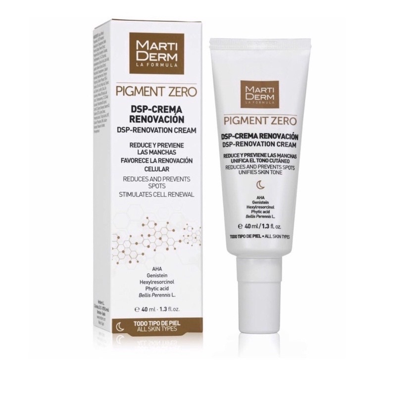 [ Hàng Công Ty ] Kem Đêm Làm Sáng Da, Mờ Sắc Tố MartiDerm Pigment Zero DSP Renovation Cream (40ml)