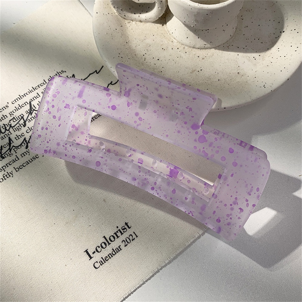 【sweet】Kẹp tóc trong suốt màu kẹo đơn giản dành cho nữ