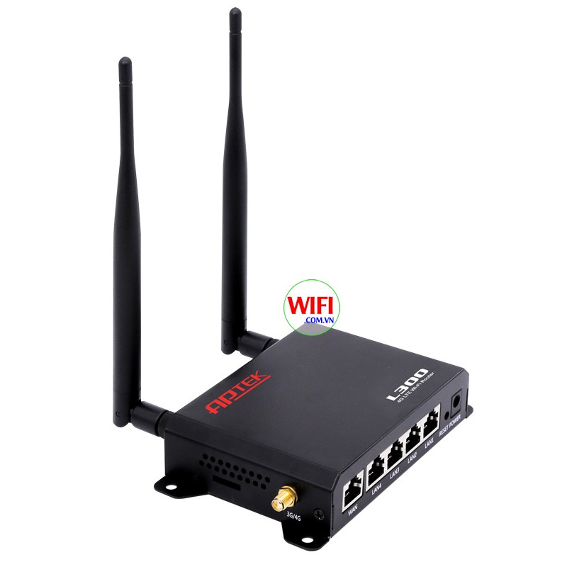 Bộ phát Wifi 3G/4G LTE APTEK L300 tốc độ 150Mbps. 1 WAN + 4 LAN Hàng chính hãng