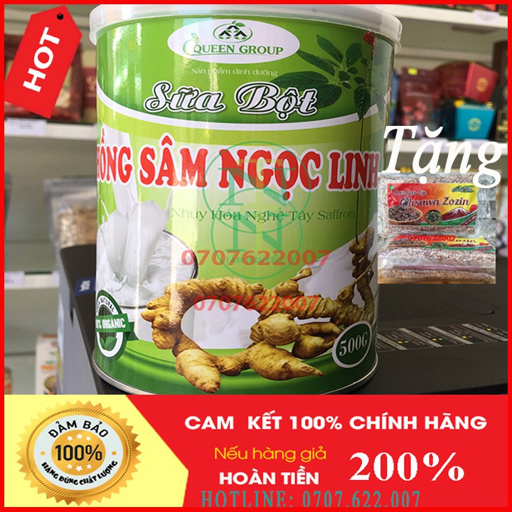 Sữa bột Hồng Sâm Ngọc Linh 500g