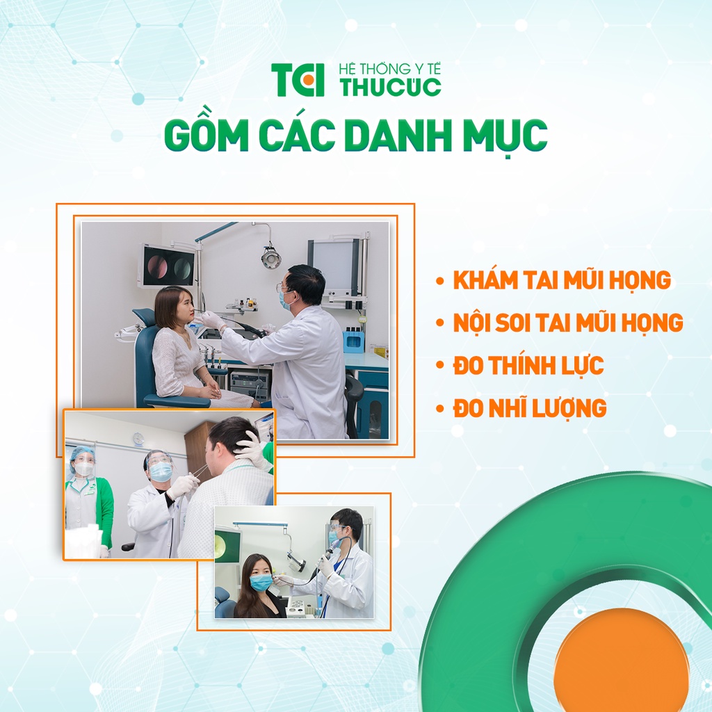 Gói khám - Khám tai mũi họng cơ bản phù hợp cho mọi lứa tuổi - Hệ Thống Y Tế Thu Cúc