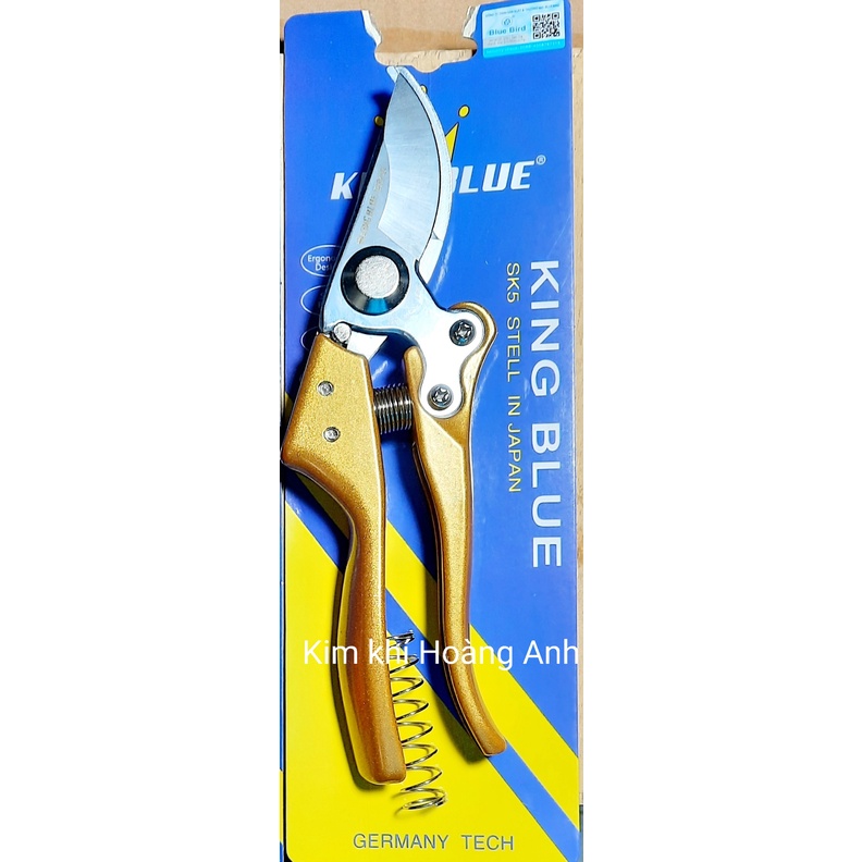 Kéo cắt cành, kéo tỉa cành cao cấp siêu sắc, siêu bền Kingblue SK5 Germany