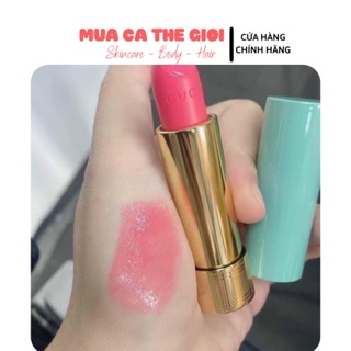 Son dưỡng Gucci 002 vỏ xanh mint siêu đẹp