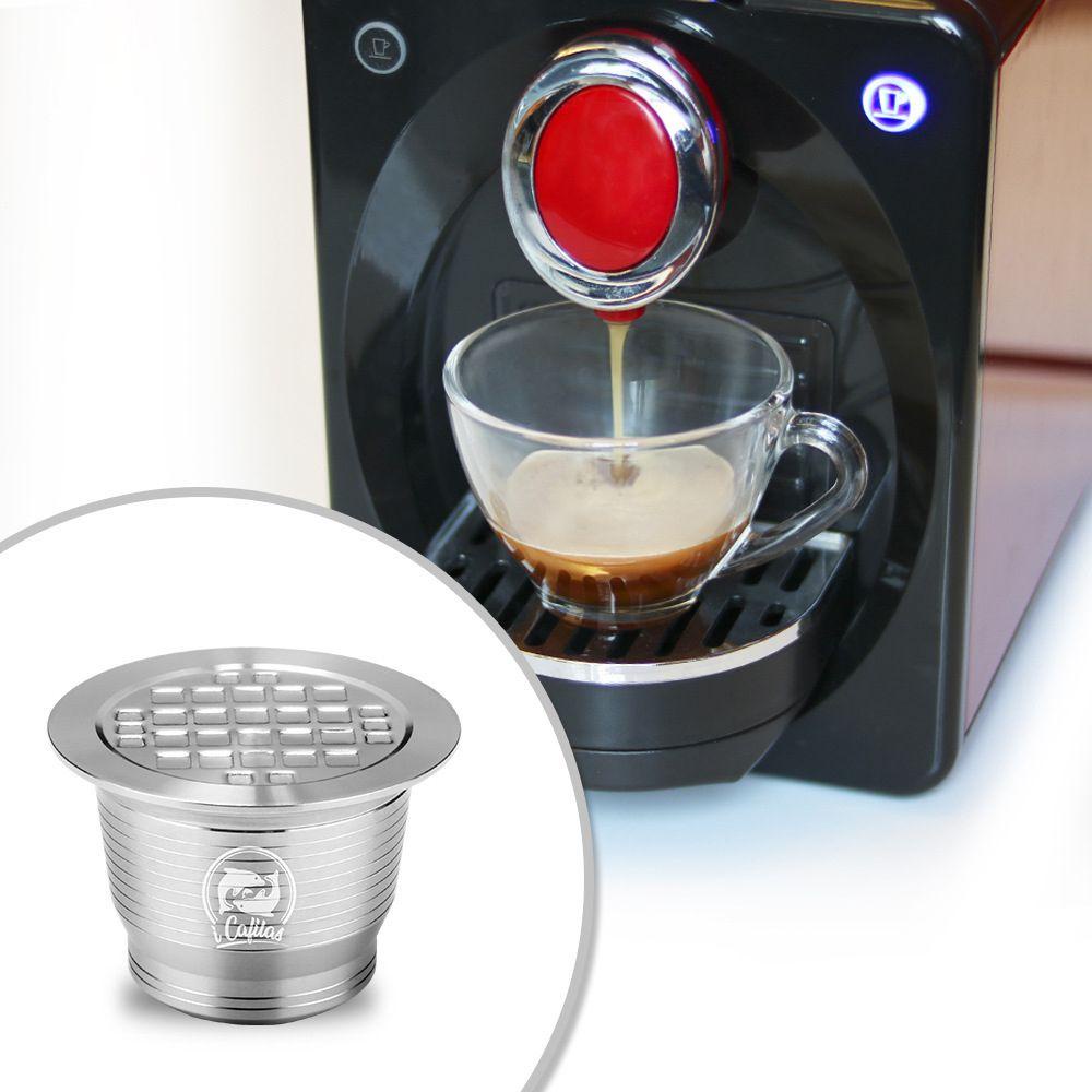 1 Bộ Lọc Cà Phê Bằng Thép Không Gỉ Tái Sử Dụng Cho Nespresso
