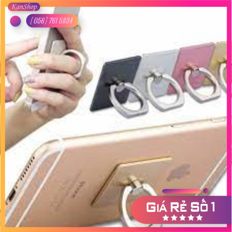 Giá đỡ điện thoại hình nhẫn vuông Trơn Kích thước: 35*30*7mm