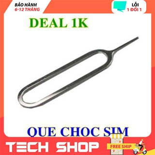Que chọc sim điện thoại , que chọc sim inox không rỉ cho nhiều dòng điện thoại - bh 6 tháng
