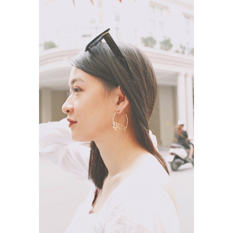 Bông tai tròn Baby Hoop Earrings E3046