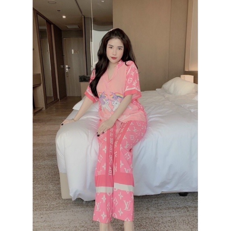 Bộ pijama cao cấp tay cánh dơi quần dài thiết kế độc quyền