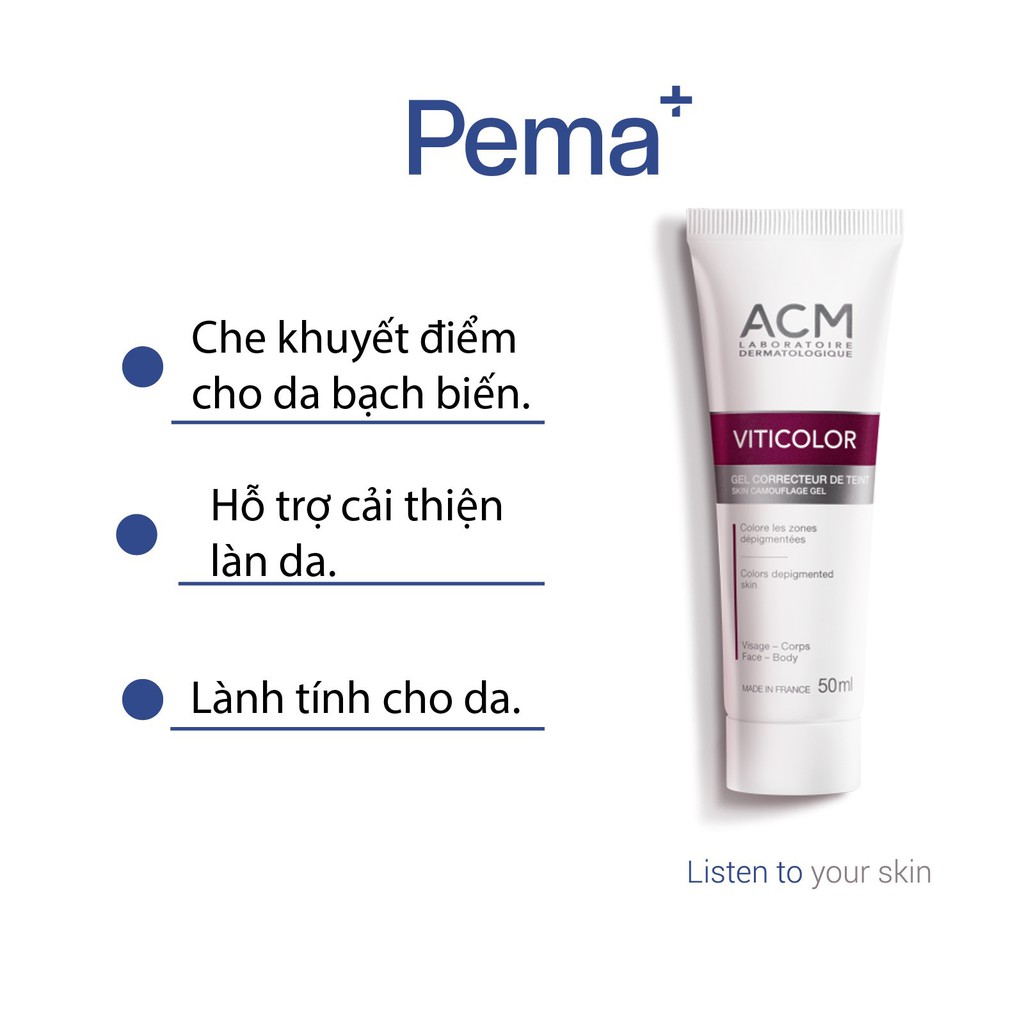 ACM VITICOLOR 50ml - GEL CHE KHUYẾT ĐIỂM CHO VÙNG DA BẠCH BIẾN | BigBuy360 - bigbuy360.vn