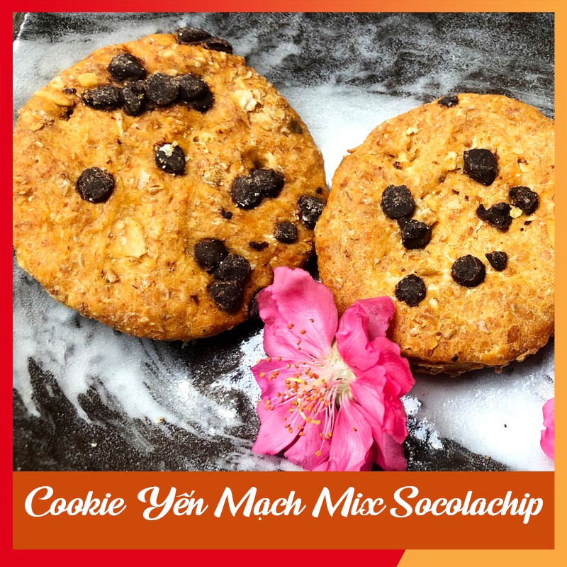 Bánh Ăn Kiêng 🍪 GIẢM CÂN 🍪 Cookie Yến Mạch Mix Socoachip 500gr_ Ăn kiêng thông thường giảm cân