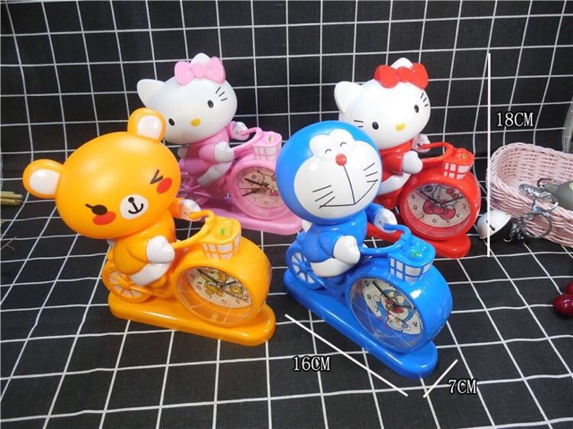 Đồng hồ báo thức Hello Kitty Doremon Doraemon