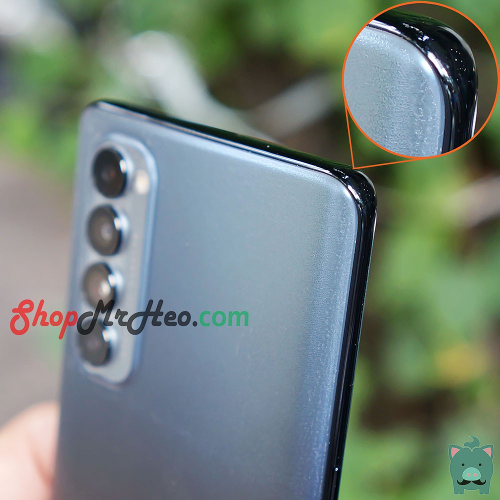 Skin Dán Mặt Sau Lưng Vân 3D OPPO Reno4 - Reno 4 Pro - Reno4 Pro - Carbon, Hình Hộp, Nhám, Vân Da