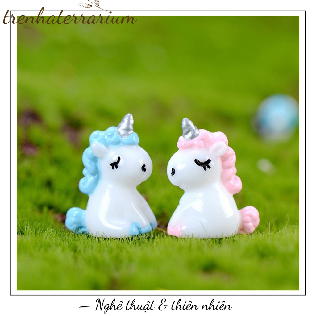 Tiểu cảnh kỳ lân nhỏ đáng yêu tràn trí vi cảnh, terrarium