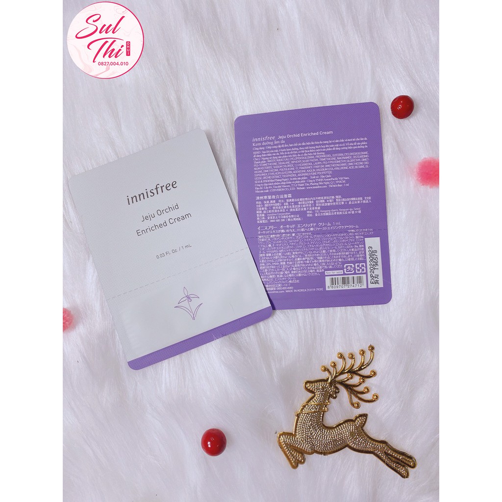 Kem dưỡng hoa lan innisfree Jeju Orchid Enriched Cream (Sample mẫu mới 2021)