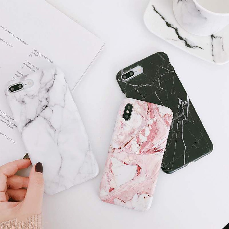 Ốp Điện Thoại Họa Tiết Đá Hoa Cương Cho iPhone 7 8 Plus 11 12 13 Pro X XS MAX XR 13 12 Pro MAX