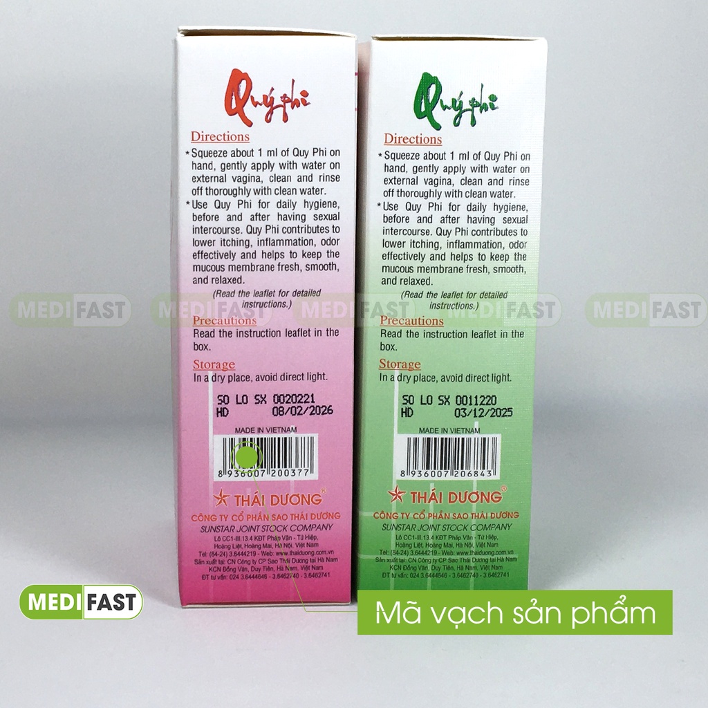 Nước rửa vệ sinh phụ nữ Quý Phi 120ml từ lá trầu không - Dung dịch vệ sinh phụ nữ - chính hãng Thái dương