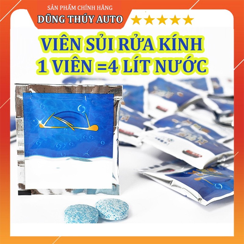 Viên Sủi Rửa Kính Ô Tô tẩy sạch kính - 1 viên pha với 4 lít nước | BigBuy360 - bigbuy360.vn