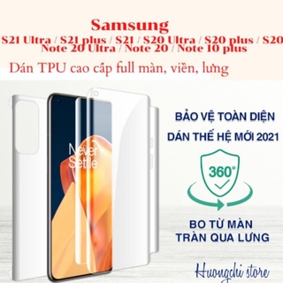 Dán dẻo TPU cho Samsung S21ultra, S21plus, S21, S20ultra, S20plus, S20, Note 20ultra, Note20, Note10plus
