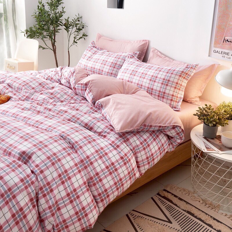 Bộ chăn ga gối sét hè Cotton Poly M2T Bedding nhập khẩu Hàn Quốc - Xả kho miễn phí bo chun drap ga giường