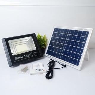ĐÈN PHA NĂNG LƯỢNG MẶT TRỜI 100W - IP66 - CÓ REMOTE , TẤM NĂNG LƯỢNG 35 x35 CM BẢO HÀNH 12 THÁNG