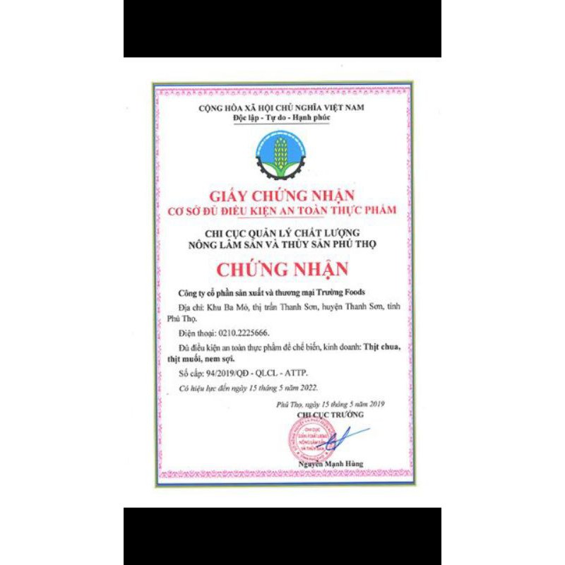 Thịt muối hãng trường foods