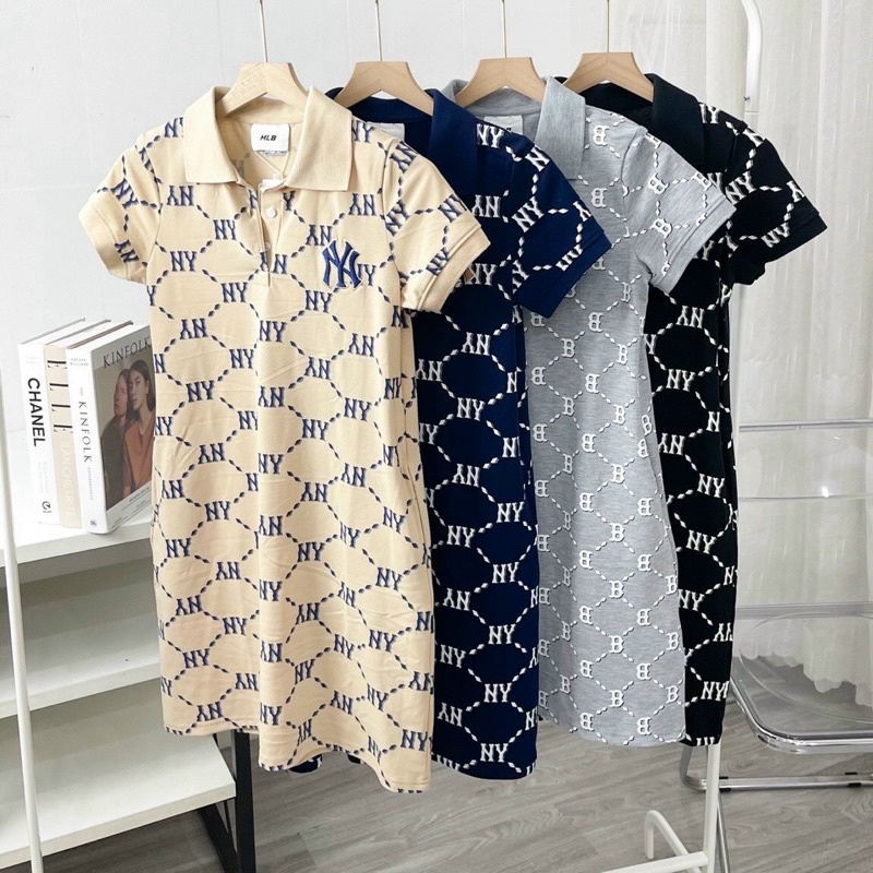 Đầm xuông  MLB hàng vnxk chất vải thun cotton mát mẻ thoải mái thời trang