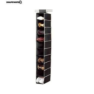 Giá để giày dép, quần áo 10 ngăn dạng treo tiện dụng 120cm x 30cm x 15cm