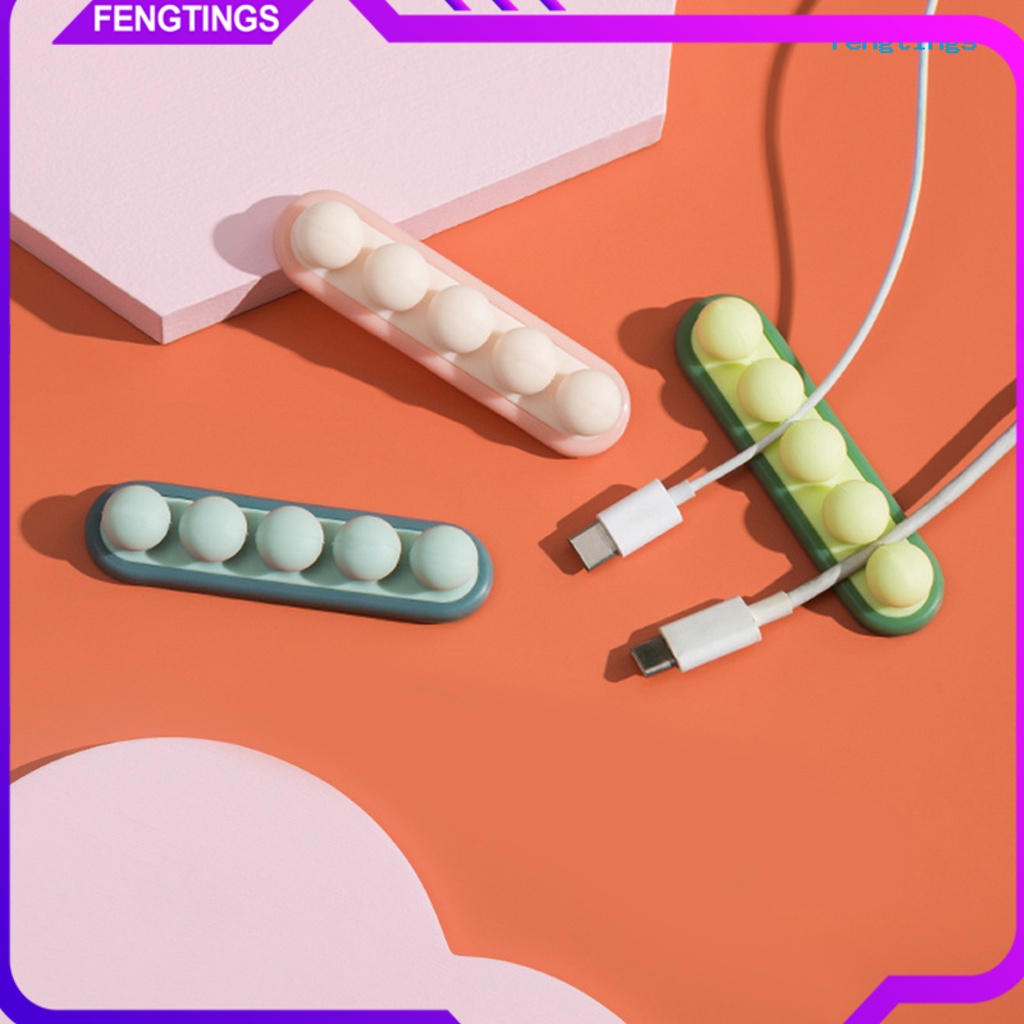 【f1】Kẹp Giữ Dây Cáp Bằng Silicone Tự Dính Chống Tĩnh Điện