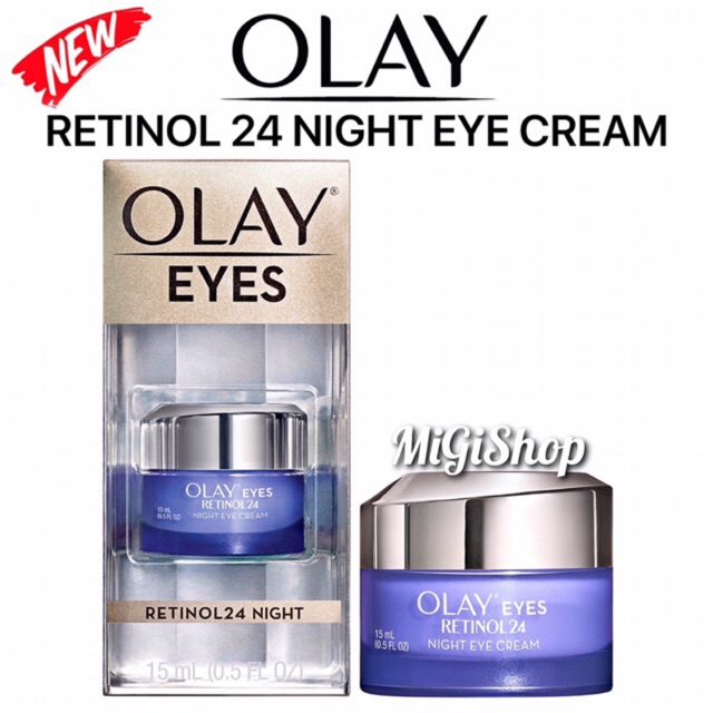 [Hàng Mỹ] Kem Dưỡng Mắt Ban Đêm Olay Retinol 24 Night Eye Cream 15ml