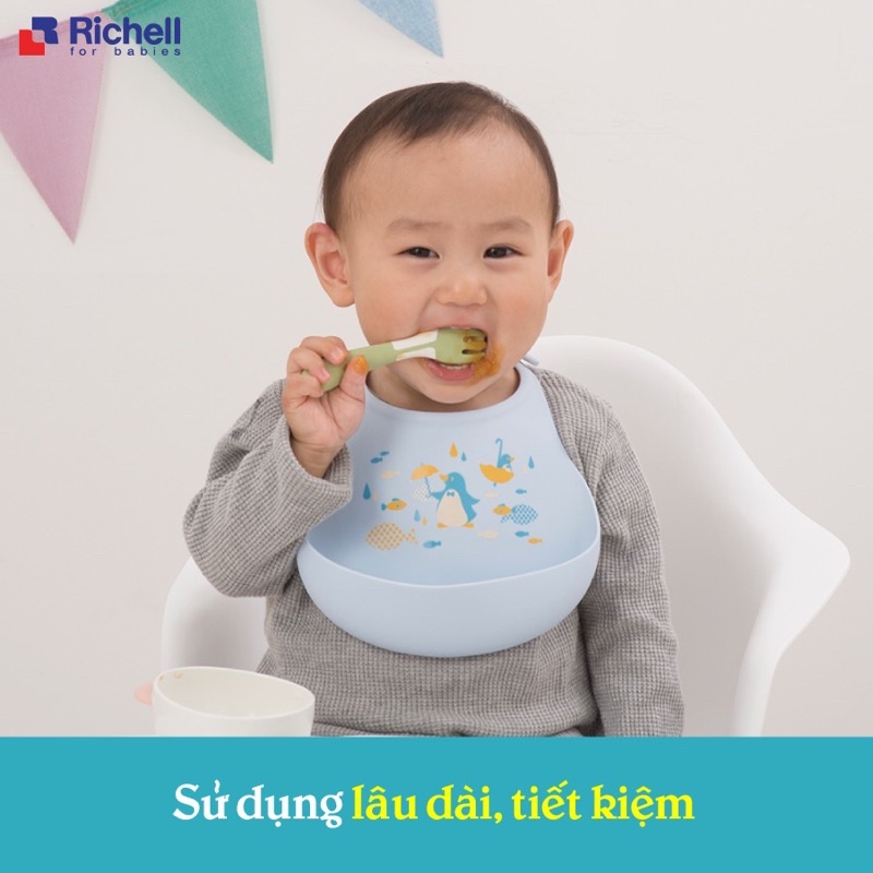 YẾM ĂN DẶM SILICONE RICHELL CHO BÉ