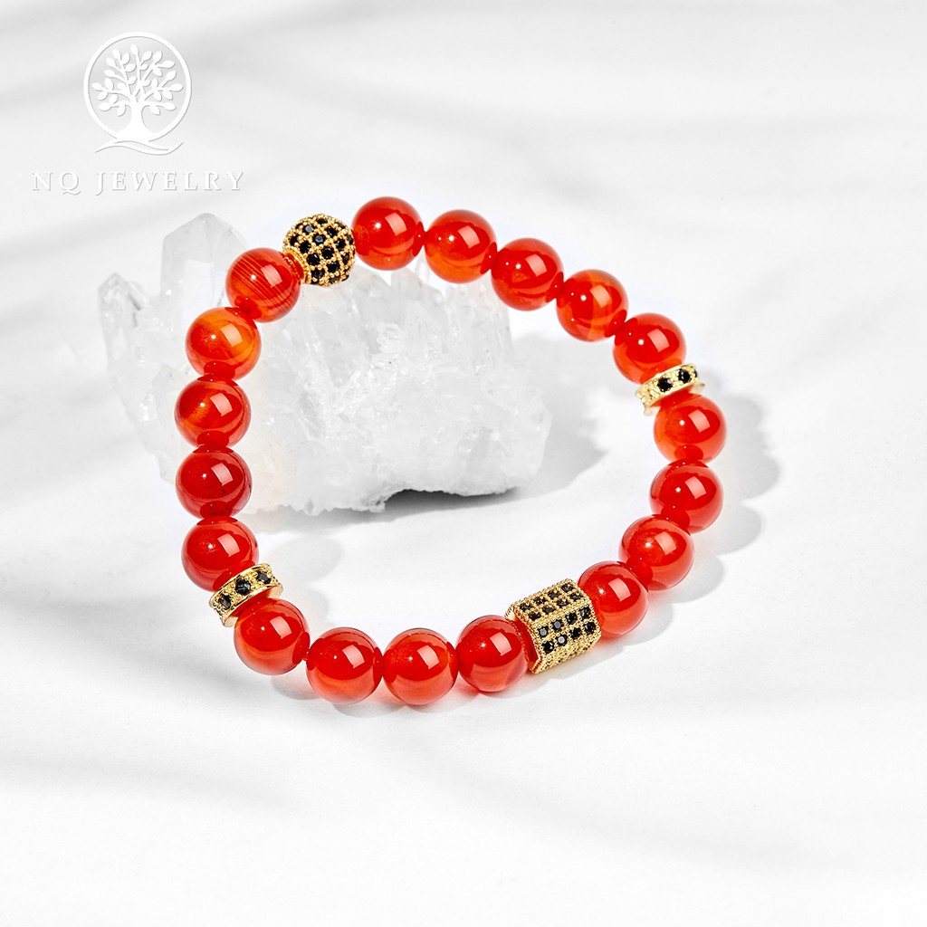 Vòng tay phối 3 charm si - NQ Jewelry