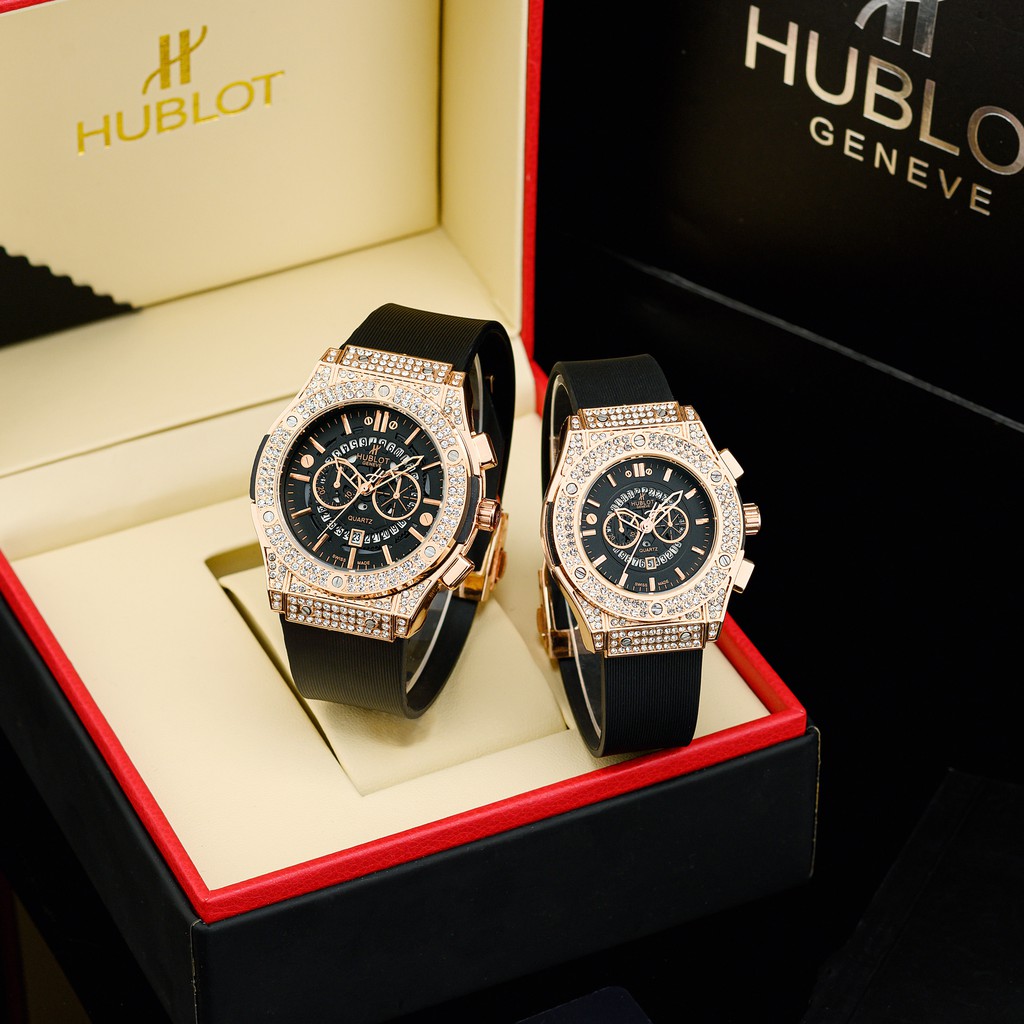 Đồng hồ nam nữ Hublot - đồng hồ unisex cặp đôi dây cao su có bảo hành 12tháng - emnhung447 | BigBuy360 - bigbuy360.vn